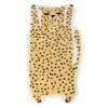 Carpets Tufting Leopard lit côté tapis latérale douce caricûte de tapis animal de carton de plaquette de sol paillasson esthétique pour enfants.