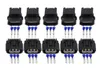 5 Sets 3 -Pin -Autoanschluss HVHVG Versiegelte Serie DJ7032A121121 Automtive -Anschluss Frauen- und männlicher elektrischer Stecker 9095434