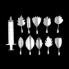 10pcs / set 3D Jelly Flower Art Tools Jelly Gake Gelatin Pudding Buzzle Sypeze Buzzle Set Cake Decorating Tools