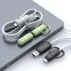 Silikonkabelskydd USB Data Cord Mobiltelefonladdare Skyddsskydd för iPhone Samsung Anti-Break Cable Winder Wrap