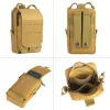 1000d Taktische Molle Beutel Tailentasche Outdoor EDC -Werkzeugtasche Weste Pack Geldbeutel Mobiltelefone Hunting Kompakttasche