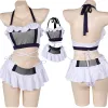 Costume da bagno cosplay tifa costume in bikini finale in bikini cosy fantasy women women swimwear top abiti abiti da festa di Halloween Carnival