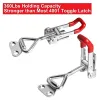 1/2/3/4st justerbar verktygslåda fodral metall växel spärr fångst lås snabb frigöring kläm anti-slip push pull pull clamp clamp verktyg