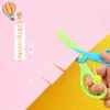 Cute Mini 137cm Safety Round Head Plastic Scissors Student Children Kids Paper Cutting Minions Supplies for Kindergarten School