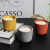 Titulares de vela Nórdicos Luxo Cemimento Artesanato Casa DIY Organizador de xícaras vazias Decorativo simples