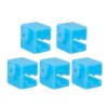 5st för 3D -skrivare V5 uppvärmningsblockfodral Skydd Silikonstrumpa för original i3Mega aluminiumvärmareblock