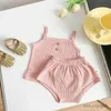 Ensembles de vêtements 2pcs Summer Baby Clothes Ensembles sans manches