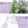 Dekorativa blommor Fake Floral Ornament Flower Decor Table Books Dekorera Artificial Wedding Centerpieces Bonsai Plastic Faux Vase