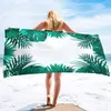 Serviette de plage Palme feuilles motif de microfibre surdimension