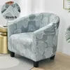 Pokrywa krzesła elastyczna geometryczna sofa okładka stretch spandex klub kanapa slipcover biuro fotela ochraniacza salonu bar do kawy dom