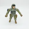 15pcs móvil guerreros soldados de la fuerza de élite figura juguetes de 10 cm lanard terrorista militar swat figuras para niños colección