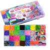 Creative Colorful Loom Bands Set Rainbow Bracciale Kit Braccialetti tessuti band band band banding giocattoli artigianali per regali di compleanno per ragazze