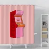 クリエイティブシャワーカーテン印刷されたヒョウ防水バスルームシャワーカーテンホーム装飾ポリエステルバスシャワーカーテン付きフック