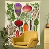 Tapisserier Kök trädgård botanisk illustration tapestry vägg hängande frisk grönsak konst vintage växt heminredning filt