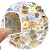 63PCS Kawaii Butter Bread Cake ins Snack Food Stickers Skateboard Fridge Phone Guitar Motorcycle Luggage Decal Sticker Toy