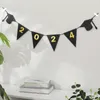 Party Decoration 2024 Bachelor's Hat Graduation Flag-raising Layout Banner Po Pull Flowers.