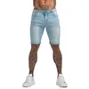 Shorts masculins gingtto short denim pour hommes hommes vestiges pour hommes slim fit coton occasionnel de la mode élastique à chaud vendeur nouveau venu dk37 j240409