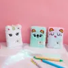 Lindo cuaderno de felpa Cat For Girls Kawaii Keychain Notepad Planner Planner Daily Journal Book Padery Sketchbook