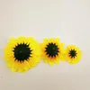 Fleurs décoratives 10x Grand tournesol de tournesol fausse artificielle Tête de fleur de marguerite pour décoration de boîte de mariage bricolage FAIDAGE ACCESSOIRES DE HOME B4