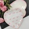 Tazze da 250 ml novità dipinta a mano amore tazza creativa maniglia del cuore per il latte acqua tazza di ceramica fatta a mano rosa