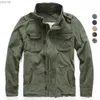 남자 재킷 남성 재킷 MENS MENS M65 데님 레트로화물 재킷 야외 멀티 포켓 위장 최고 캐주얼 하이킹 재킷 유니폼 L404