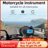 HD Tachometer Motorcycle Speedometer LCD Digital Motorcycle Odometer ODO Speedometer with 7colors Backlight Dashboard RPM Meter