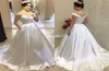 Latest Wedding Dresses With Pockets Off Shoulder Sweep Train Pleats Country Style Bridal Gowns Modern Cheap Vestidoe De Noiva Cust4093734