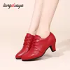 Zapatos de baile Llegada marca Mujeres modernas chicas bailando en el salón de baile de tacón alto latín por tacón de 5 cm