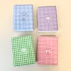 Sweet Purple Pink Photocard Holder Ins Kpop Carte Holder Plaid Hollow Heart Id Carte Holder 40 Pocket Album pour cartes Collect Book