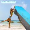 Coperta spiaggia resistente a sabbia 200 x 210 cm impermeabile in spiaggia coperta picnic leggera per sport escursionistici da viaggio