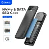 Enclosure ORICO M.2 NVME SSD RECOLO 10GBPS USB3.2 Gen2 M2 Casella di involucro SSD Casella di custodia semplice Design semplice per NVME SATA Soltofree Supporto UASP