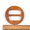 Wooden Round Ring Belt Buckle For Clothes Bag Accessories Apparel Garment Ornament Handmade DIY Accessories Windcoat Decor m2591