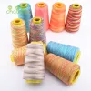 Chainho,3000Yard/Spools,402 Multicolored Sections Dyeing Polyester Thread,Suitable Quilting,Needlework Household Sewing Machine