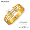 Bangle Fashion Bracelet High Design Sense Set met diamanten niet -vervagende geometrische glamour vrouwen feestgift sieraden