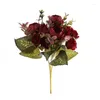 Decoratieve bloemen 30 cm pioen kunstmatige voor bruiloft decoraties bloemboeket hoofd groot thuisfeestje decor