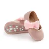 ファーストウォーカーMeckior Baby Girls Shoes PUレザーボウノットフラットノンスリップゴム靴底幼児プリンセスウェディングドレスガール