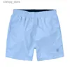 Shorts masculinos shorts de moda de verão masculino pólo novo tábua de designer curta seca rápida de calça de banho de praia shorts shorts de natação asiática m-2xl malha interna tecido l49