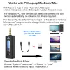 Micrófonos K35 Pro 2.4G Tecnología inalámbrica NoiseCancelling Coloque Clip de micrófono Reducción Typec Lightning para iPhone iPad Android Liv