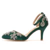 Обувь обувь Crystal Queen Женщина роскошная бриллиантовая белая высокие каблуки.