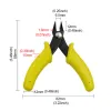 Diy Pinkuo Diagonal Pliers Thin Mouth Model Pointed Nose Pliers Handmade Jewelry Mini Scissors Auxiliary Tool