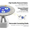 Shdiatool 2st Mini Diamond Carving Blade Saw Cutter Graveringskiva med fläns för kakel keramisk marmor Granit 40/50mm