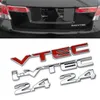 Metal Sticker Auto para Honda 2.4 VTEC I-VTEC Accord NSX CRV Jade Jazz Fit Odyssey Insight HRV Talia lateral trasera Estilo de automóvil nuevo