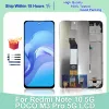 6.5 "Pour Xiaomi Redmi Note 10 5G M2103K19G Affichage LCD Pièces de numériseur d'écran de remplacement pour POCO M3 Pro 5G Affichage avec cadre