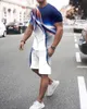 Mens Fashion Tracksuit Set Shorts Summer Men 2 Piece Outfit Suit Casual Short Sleeve Clothing Oversized Tshirt Jogging 240325
