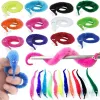 1pc Twisty Worm Toys Magic Party Favors Fuzzy Worm em um String Christmas Halloween Wizard New Strange Trick Toys for Kids