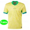 COPA 2024 2025 Brasil Soccer Jersey Camiseta de Futbol Paqueta Brazils Neres Coutinho Football Kit Marcelo Pele Casemiro 24 25 Brasil Mens Kids Sets Sets