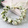 Super Immortal Korean Bride Travel Photography Bridesmaid Sweet Simulation Rose Hairband Flower Boy Corolla Wedding wreath