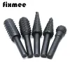 5pc Wood Carving File 1/4" 6mm Shank Diameter Rotary Burr Set Polish Rasp Power Drill Bit For Woodworking Hand Tools