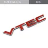 Metal Sticker Auto para Honda 2.4 VTEC I-VTEC Accord NSX CRV Jade Jazz Fit Odyssey Insight HRV Talia lateral trasera Estilo de automóvil nuevo