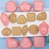 Moules de cuisson 8pcs / cookies Set Coucheurs Fondant Cutter Plastique Moule de bricolage Pâte de la décoration outils de cuisson